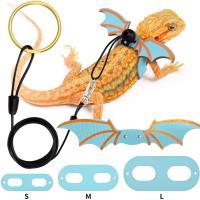 Correa Ajustable para Reptiles Diseño de Alas de Batido Cuerda de Tracción de Cuero Suave - details 3