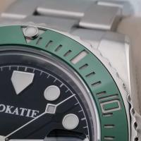 Reloj Automático ROKATIE 40mm NH35 Acero Inoxidable 904L Lujo de Negocios Luminoso Correa de Cuero - details 19