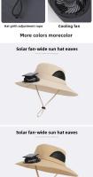 Nuevo gorro de ventilador solar, sombrero de verano para escalar montañas al aire libre, protección solar y sombreado para pesca, aire acondicionado, sombrero de pescador - details 5