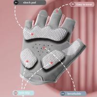 Guantes de motocicleta resistentes al desgaste, manoplas de dedo de carreras antideslizantes Vintage, guantes sin dedos de cuero de piel de cabra para hombre - details 11