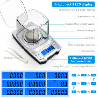 Báscula Electrónica de Precisión 0.001g ORIA con Carga USB Peso Digital para Joyería Portátil Laboratorio Peso en Milgramos Rectangular Eléctrico - details 1