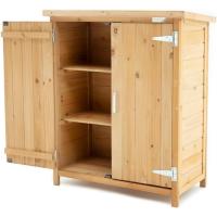 Armario Multiusos para Jardín 40x75x90 cm en Madera con 2 Capas de Pintura Impermeable |   Patas y Suelo - details 0