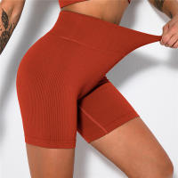 Pantalones cortos de yoga para mujer, leggings de cintura alta sin costuras para correr, entrenar, gimnasio - details 24