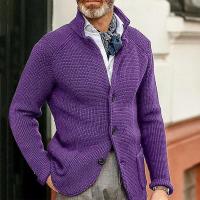 Cardigan de Punto para Hombres Calidez de Invierno, Estilo de Negocios Casual - details 2
