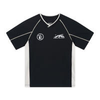 2025 Camisas casuales básicas de moda de verano, camisetas holgadas de algodón puro para hombres y nuevas camisas de manga corta para parejas con estampados de logotipos en la parte delantera - details 0