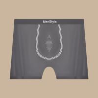 Bóxer elástico Simple de seda satinada para hombre, calzoncillos Boxer ultrafinos transpirables sin costuras, lencería, ropa interior de secado rápido para hombre, diario - details 6