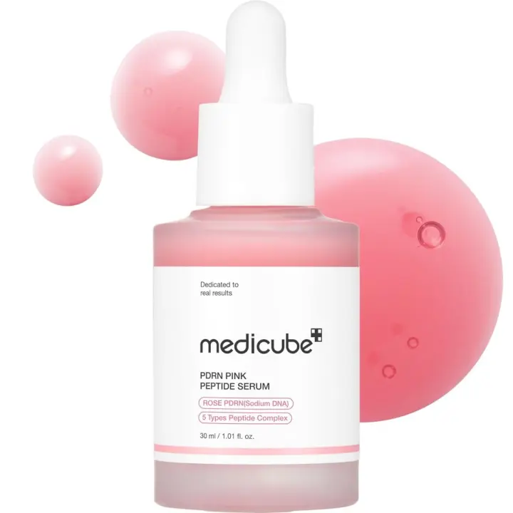 Medicube PDRN Serum de Peptida Rosa Hidratante, Reafirmante, Desigual de Tono de Piel - 1