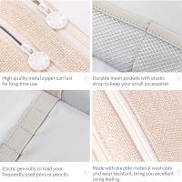 Estuche de Lápices de Canvas de Gran Capacidad de 3 Partes Regalo Ideal para Estudiantes, Niñas, Niños, Adultos Estuches y Cajas de Papelería - details 3