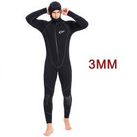 Traje de neopreno de 3mm para hombre, traje de buceo, caza subacuática, surf, cremallera frontal, pesca submarina, equipo Cálido impermeable - details 1