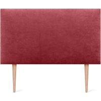 Lujo de Cama con Cabecero de Polipiel o Tela Liso 150x105cm con Patas Tela Beige - details 10