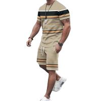 Nueva Ropa Deportiva de Verano para Hombre Camiseta de Manga Corta, Traje de Dos Piezas, Ropa de Viaje al Aire Libre, Pantalones Cortos de Gran Tamaño, Ropa de Entrenamiento - details 0