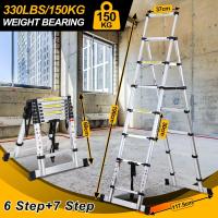 Escalera Telescópica de Aluminio Extensible, Antideslizante, Multiusos Carga de 150kg - details 68