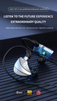 Original QKZ Hi6T Wired Earphones In-ear 3.5mm AUX With MIC Wired Control Heavy Bass For Running Live Streaming Gaming Music - details 0