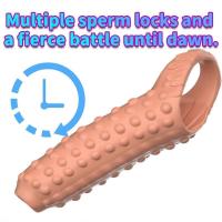 Empaque privado Extensor sexy reutilizable Condón retardante de la eyaculación Funda para pene Dildo masculino Juguetes sexuales para hombres Adultos 18+ Artículos eróticos - details 4