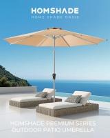 HOMSHADE Chaise Lounge Chair Outdoor - Juego de 2 tumbonas de bronceado con respaldo ajustable en 5 posiciones, impermeable, 330 libras de peso - details 3