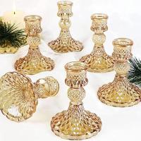 Paquete de 2 varillas cónicas de vidrio, soportes de pilar para mesa de boda - details 3