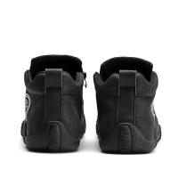 Zapatillas Deportivas Casuales para Hombres Top Media con Cremallera y Cordones, Forro de Tela Transpirable, Suela de PVC Duradera para Correr, Senderismo y Uso Diario - details 3