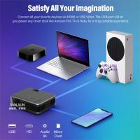 Proyector para Uso Doméstico AUN A30/A30C 800*480P, Soporte 4K, 3000 Lúmenes, WIFI Inalámbrico, Audio Incorporado, Material de Plástico - details 5