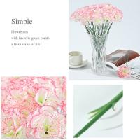 10 Uds nuevo clavel Artificial de tacto Real multicolor 35cm flores falsas 3D clavel rama decoración de fiesta - details 15