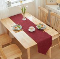 Bonenjoy, 1 pieza, camino de mesa de lino y algodón, Color sólido, decoración para mesa de comedor, banquete, mantel para el hogar, 30x16 0/30x18 0/30x21 0/30x240cm - details 8