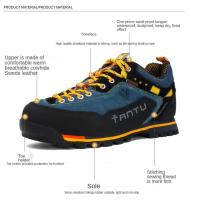 Zapatos De Senderismo Impermeables A La Moda, Zapatillas De Escalada Para Hombre, Zapatillas De Deporte Con Cordones Informales - details 4