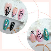 Peinado cool uñas personalidad chica caliente uñas largas uñas piezas de uñas premium sentido uñas falsas - details 3