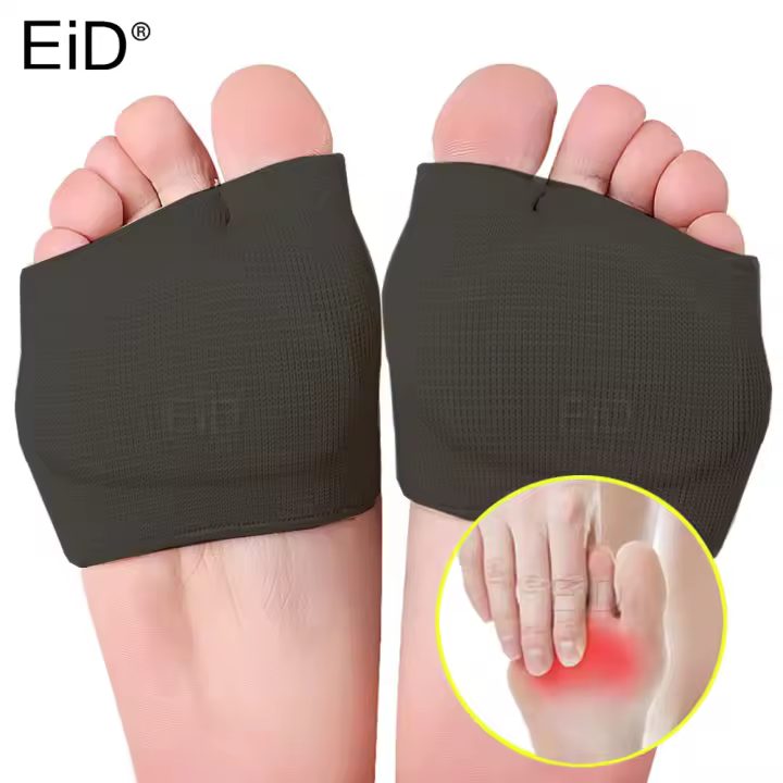 EiD-calcetines de Gel para el talón, almohadillas de manga metatarso, suela de medio dedo del pie, almohadillas de Gel para el antepié, cojín, medio calcetín, soportes para evitar callos y ampollas - 1