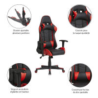 Silla de oficina ergonómica para juegos con altura regulable - details 1