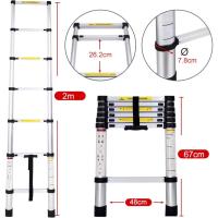 Escalera Plegable Telescópica de Aluminio Portátil Extensible a 3,2m Fácil Uso Mecanismo Sencillo - details 4
