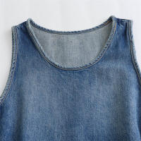 Chaqueta vaquera desgastada con cuello redondo para mujer Nueva moda de verano - details 2