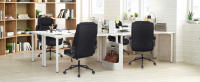 Silla de Oficina ergonómica, Silla de Escritorio con Respaldo Alto y Regulable en Altura, Silla giratoria con reposacabezas Cómoda, Silla ejecutiva para Oficina, Negro, Gris Oscuro - details 1