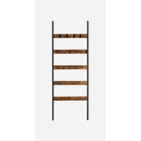 Biblioteca de 4 Niveles con Puertas Estantería de Acero Industrial para Sala de Estar, Estudio, Oficina, Cocina Marrón Rústico y Negro Tinta - details 6