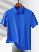 Campamento de verano para hombres, M-5XL, camiseta de manga corta de secado rápido, palo de golf elástico de seda helada transpirable, morado, 18 colores - details 12