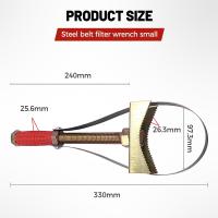 Llaves De Filtro De Aceite De Alta Resistencia, Herramienta De Extracción De Llave De Filtro De Aceite Ajustable, Llave De Correa Para Filtros De Aceite De Mayor Tamaño, Camión, Tractor, Excavadoras, Correa Ajustable De 9-15 Cm De Diámetro - details 0