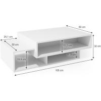 Mesa de Centro Bari, Antracita/Roble Dorado, 105 x 60 cm - details 9