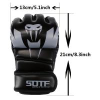 Guantes Sin Dedos Premium para MMA y Boxeo, Transpirables y Absorbentes de Choques para un Agarre y Protección - details 5