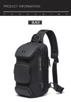 Bolso de hombro tipo bandolera antirrobo multifuncional para hombre, resistente al agua, bolso de pecho corto - details 11