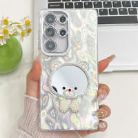 Funda de teléfono chapada de lujo con protección de película de lente para Samsung Galaxy S25Ultra S24Ultra S23Ultra con lindo diseño de espejo A56/A36/A16/A55/A35/A15/A54 Estilo resistente a caídas - details 4