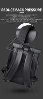 Mochila De Cuero Negro para hombre, bolso de viaje genuino, informal, para la escuela, a la moda, grande, para ordenador portátil - details 7