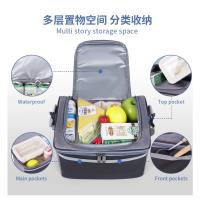 Bolsa de pícnic al aire libre, bolsa organizadora de viaje impermeable para acampar, nevera térmica, fiambrera portátil, bolso de almacenamiento de alimentos de gran capacidad - details 11
