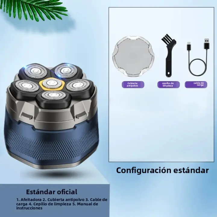 Nueva Cabeza de Afeitadora Magnética Flotante Corte de Pelo de Seis Cuchillos - 1