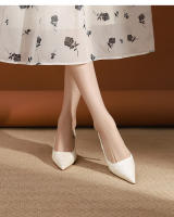 Sandalias de aguja nuevas, sencillas y versátiles, con estampado de leopardo y espalda puntiaguda. - details 24