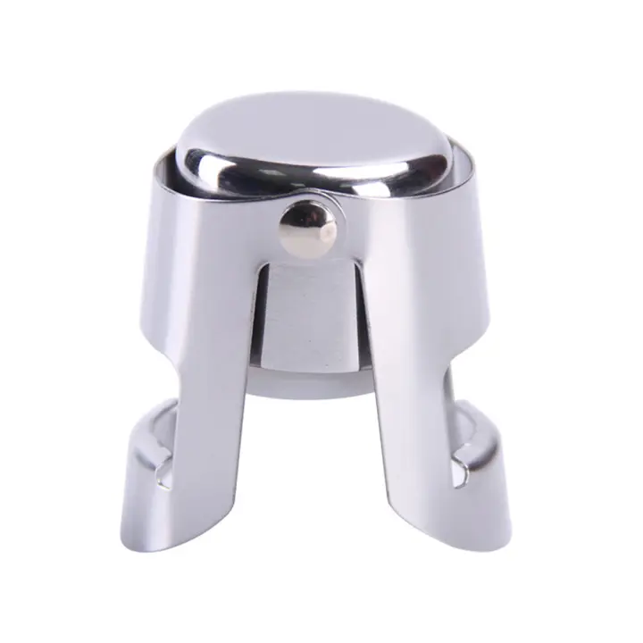 Tapones de botella reutilizables de acero inoxidable, herramientas de Bar, tapones de champán, sin fugas - 1