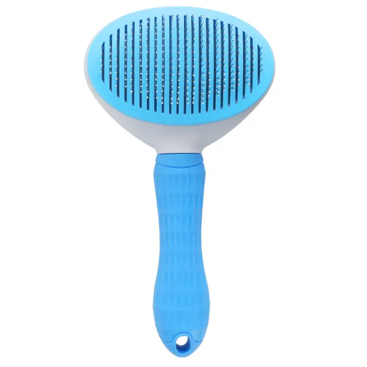 Cepillo para gatos para desprendimiento, cepillo autolimpiante, silicona suave autolimpiante para gatos de pelo corto y largo para aseo y masaje - 1