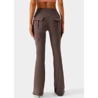 Pantalones de Pierna Ancha 2025 Ajuste Perfecto, Sensación de Desnudez, Alto Talle, Etiqueta Micro para Yoga y Trabajo - details 12