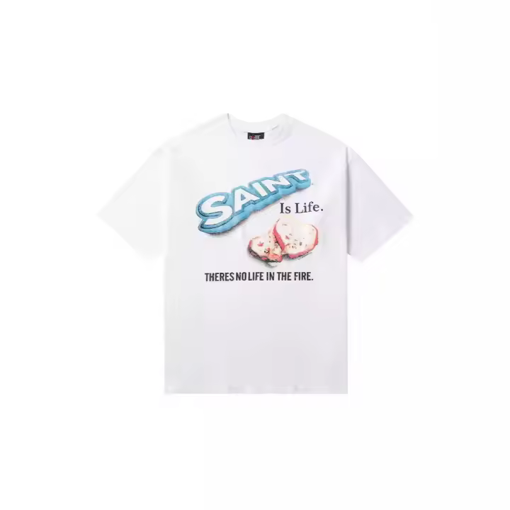 Camiseta divertida, informal, holgada, de marca americana de moda, para hombre y mujer, de manga corta. - 1