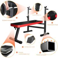 Banco de Musculación Plegable Ajustable Soporte de Barras para Mano a Mano y Estación de Dips - details 6