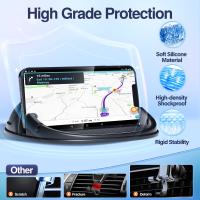 Soporte de teléfono para coche, alfombrilla de silicona para varios salpicaderos, soporte de teléfono de escritorio sin deslizamiento Compatible con iPhone, Samsung, teléfonos inteligentes Android, dispositivos GPS y más, negro - details 2