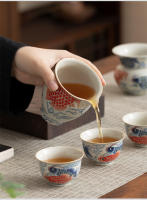 Longyu Nafu Man Cai Ru Kiln Juego de kung fu de cerámica china de alta gama para el hogar Taza de degustación de té - details 2