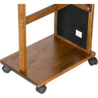 Espejo Largo con Ruedas Espejo de Cuerpo Completo para Ropa y Muebles Inferiores de Dormitorio Salón Pasillo 35,5x49,5x167,8 cm Nogal - details 7
